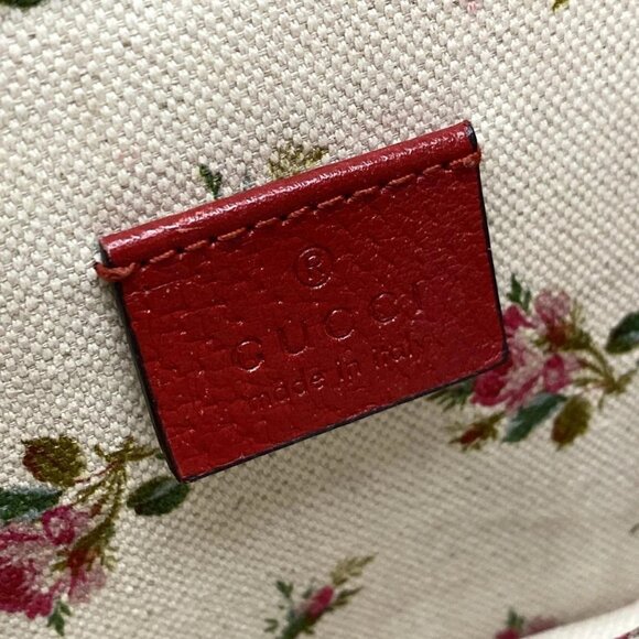 Auth GUCCI Dionysus 421970 Red Navy Leather Shoulder Bag - Picture 8 of 15